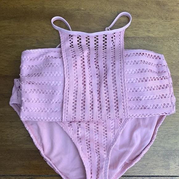 Kenneth Cole New York  high neck one piece Size: L NWOT - Picture 2 of 11